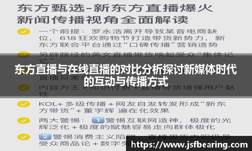 东方直播与在线直播的对比分析探讨新媒体时代的互动与传播方式